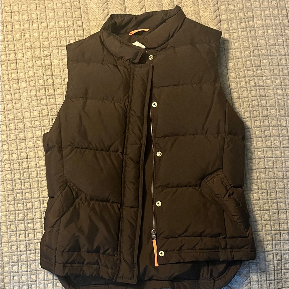 J. Crew Chocolate Puffer Vest